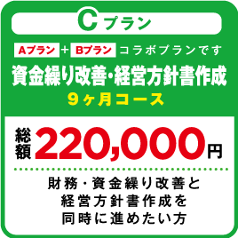 資金繰り改善・経営方針書作成 財務・資金繰り改善と経営方針書作成を同時に進めたい方