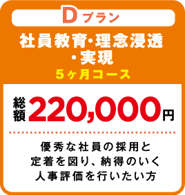 社員教育・理念浸透・実現 優秀な社員の採用と定着を図り、納得のいく人事評価を行いたい方